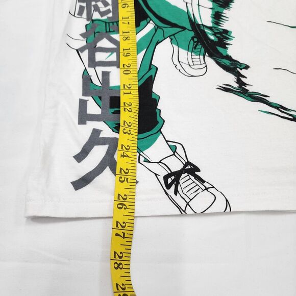My Hero Academia Funimation Men's White Green Black Black T-Shirt Japan Size M - Picture 7 of 9